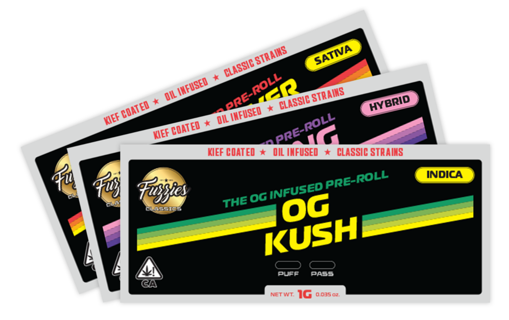 Fuzzies Classics Infused Kief-Coated Pre-Rolls
