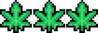 Fuzzies 8 Bit Cannabis Leaf